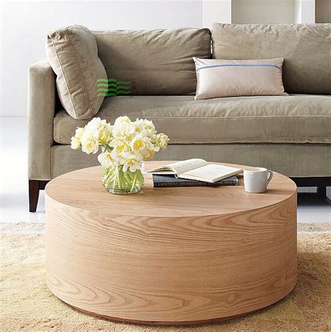 West Elm round wood coffee table | Maegan Tintari | Flickr