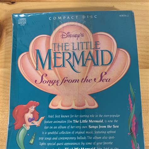 CD & Lyric The Little Mermaid Songs From The Sea 1992 Disney Movie Soundtrack | eBay