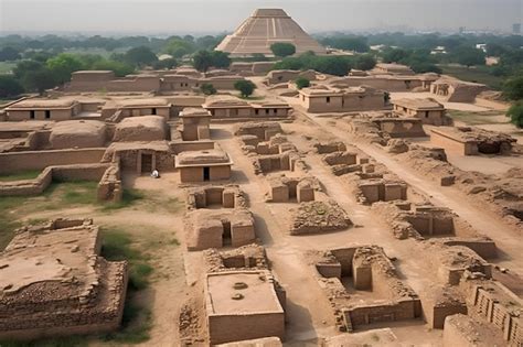 Premium AI Image | The pyramids of chichen itza are surrounded by ruins.