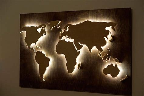 Pin auf World map wall art