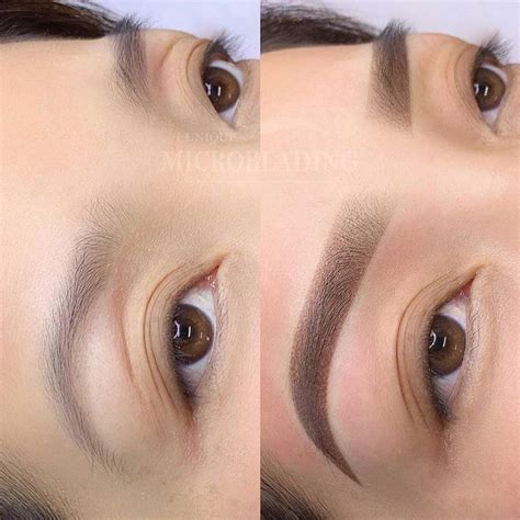 Powder Brows Before and After Pictures | Ombre eyebrows, Powdered eyebrows, Permanent makeup ...