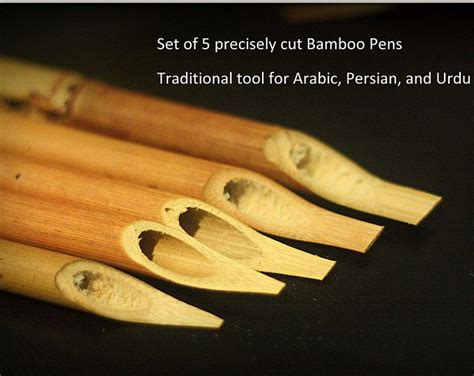 Bamboo Calligraphy Pen Most Basic yet Very Versatile Tool Used in Arabic Calligraphy - Etsy ...