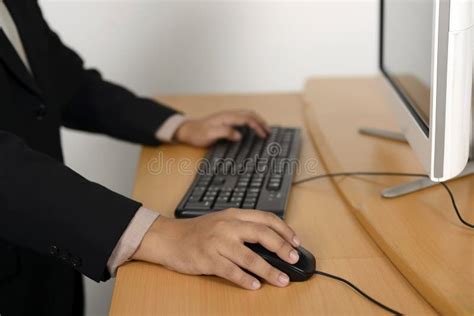 Business Man Typing with Keyboard Stock Photo - Image of information, keypad: 44422538