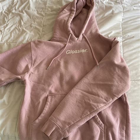 Glossier hoodie! Barely worn, in great... - Depop