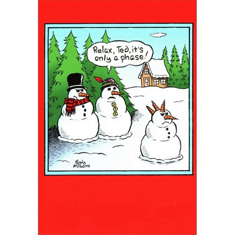 Nobleworks Only a Phase Box of 12 Funny / Humorous Christmas Cards - Walmart.com - Walmart.com