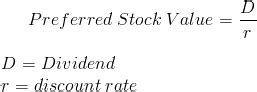 Preferred Stock (PV) - Formula (with Calculator)