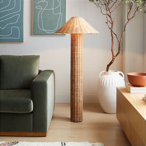 Amelia Woven Floor Lamp (59") | West Elm