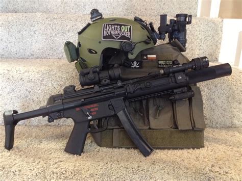 h&k mp5 suppressed | MP5SD - B&T mount and front rail system, Aimpoint ...