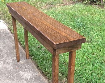 Rustic Console Table Extra Narrow Sofa Table by DunnesWoods Rustic Console Tables, Narrow ...