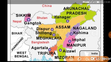 Eastern states of india || map || by study 24 - YouTube