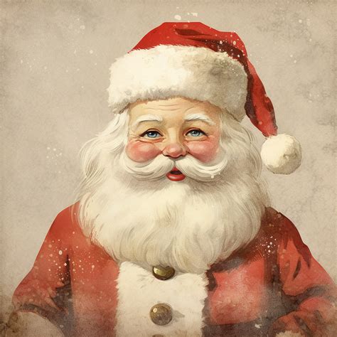 Vintage Christmas Santa Art Free Stock Photo - Public Domain Pictures