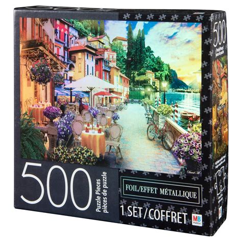 500-Piece Jigsaw Puzzle with Foil Accents, for Kids and Adults, Lake Como - Walmart.com ...