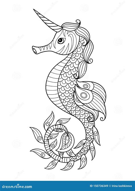 Seahorse Coloring Page