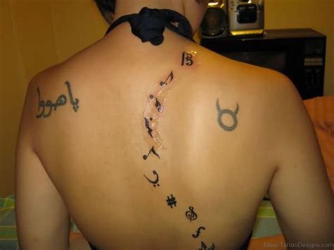 57 Stylish Music Tattoos For Back