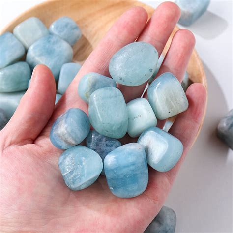 Natural Aquamarine Tumbled Birthstone