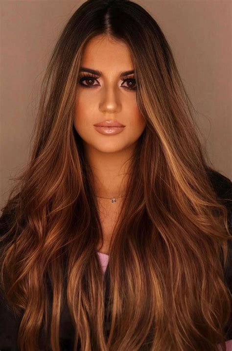 50+ Brunette + Brown Hair Colours & Hairstyles : Power Rusty Brown