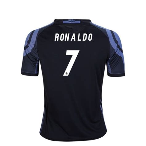 2016 Cristiano Ronaldo Jersey Number 7 Third Youth Real Madrid Soccer ...