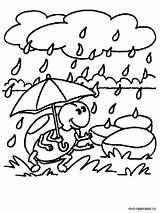 Rainy day coloring Pages sketch template