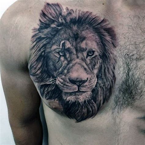 Top 73 Lion Chest Tattoo Ideas - [2021 Inspiration Guide]