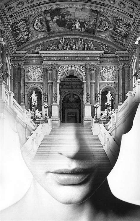 Dreamy Portraits Fuse Human Faces with Nature and Architecture | Portraits en double exposition ...