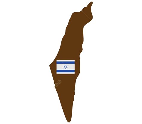 Israel Map With Flag Background Black Border Vector, Background, Black, Border PNG and Vector ...