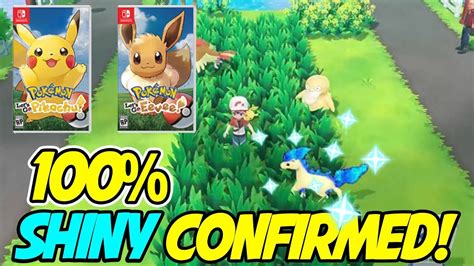 SHINY POKEMON 100% CONFIRMED! Pokemon Let's Go Pikachu! & Eevee - YouTube