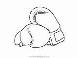 Boxing Coloring Pages sketch template