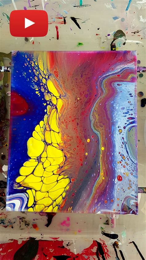 Acrylic Pouring Cells recipe experiment in 2020 | Acrylic pouring art, Pouring painting ...