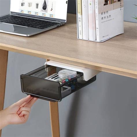 Buy COZYWELL Under Desk Drawer, Attachable Under Desk Storage, Hidden Self-Adhesive Desk Drawer ...