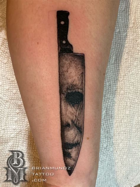 Michael Myers Knife Tattoo
