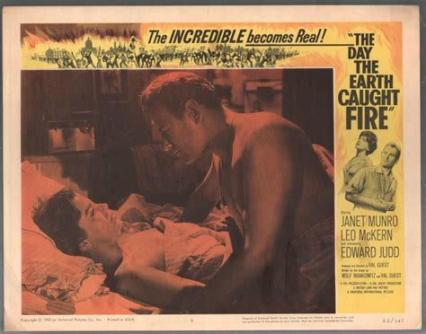 The Day The Earth Caught Fire Lobby Card #6 1962-Janet Munro-Edward ...