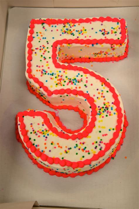 Number five (5) cake with sprinkles | Sprinkle cake, 6th birthday parties, Vegetarian pastries