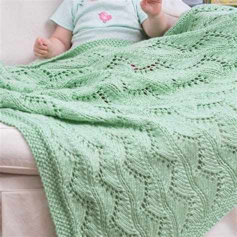 Free Knitting Pattern of the Day Soft Baby Afghan to Knit | Lace baby ...