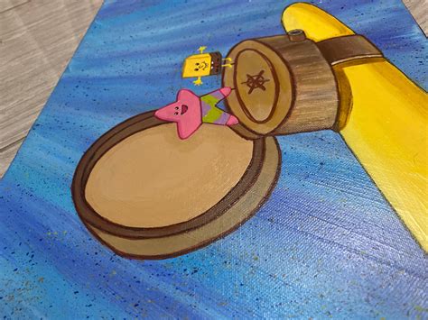 40 x 30 cm Spongebob BFF Ring Malerei | Etsy