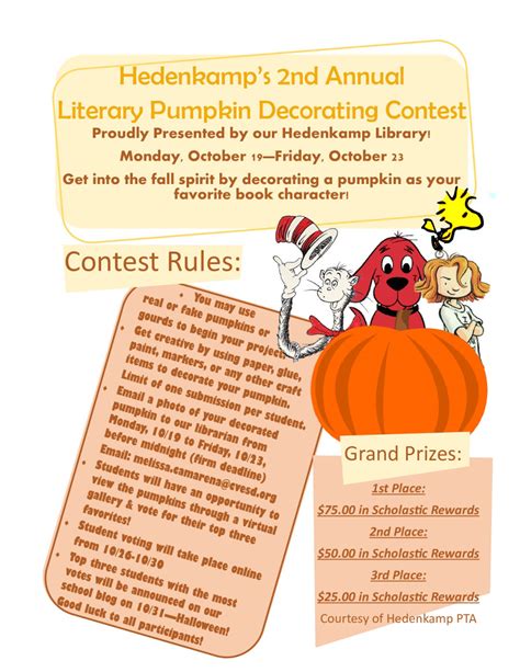 Literacy Pumpkin Decorating Contest