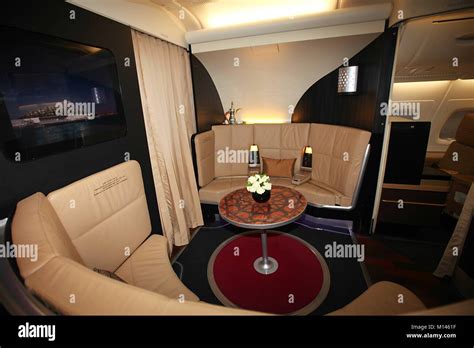 Airbus A380-861 jet airliner, interior, deck Stock Photo - Alamy