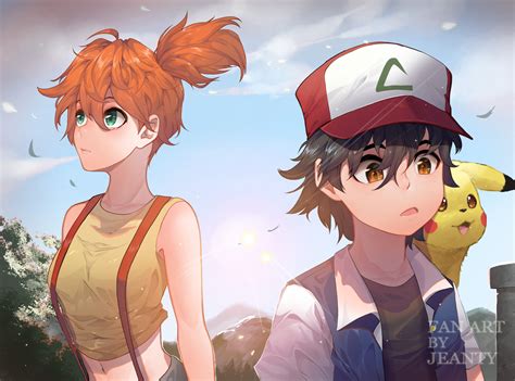 ArtStation - Misty and Ash fan art