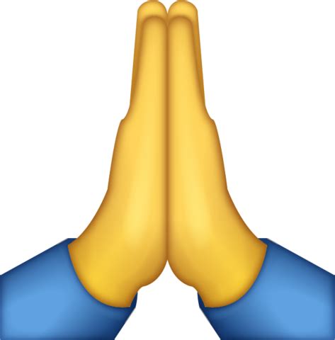 Praying Emoji [Free Download iPhone Emojis] | Hand emoji, Praying hands emoji, Praying emoji