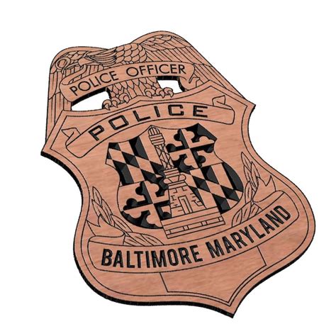 Baltimore City Police Badge Svg - Etsy