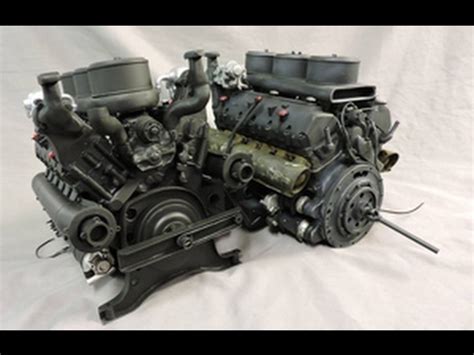 1/6th scale early Tiger I tank Maybach HL210 engine - YouTube