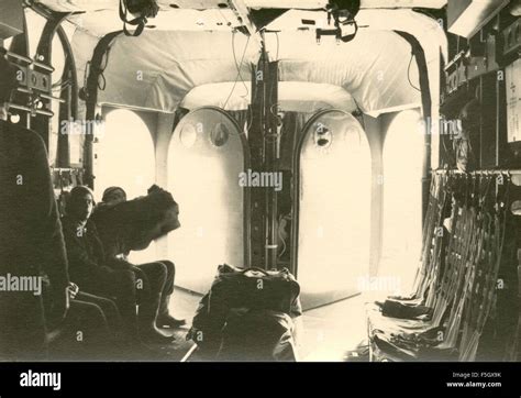 Interior of the twin-engine tactical transport Fairchild C -119 Flying Boxcar Stock Photo - Alamy