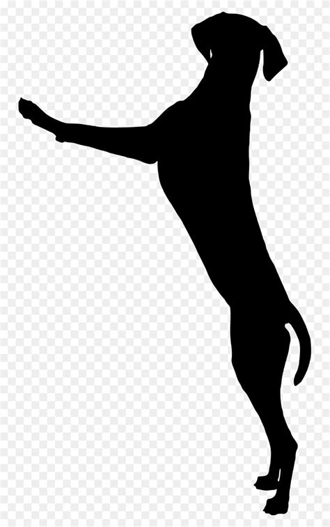 Dog, Dog, Standing, Playing, Silhouette - Dog Silhouette PNG - FlyClipart