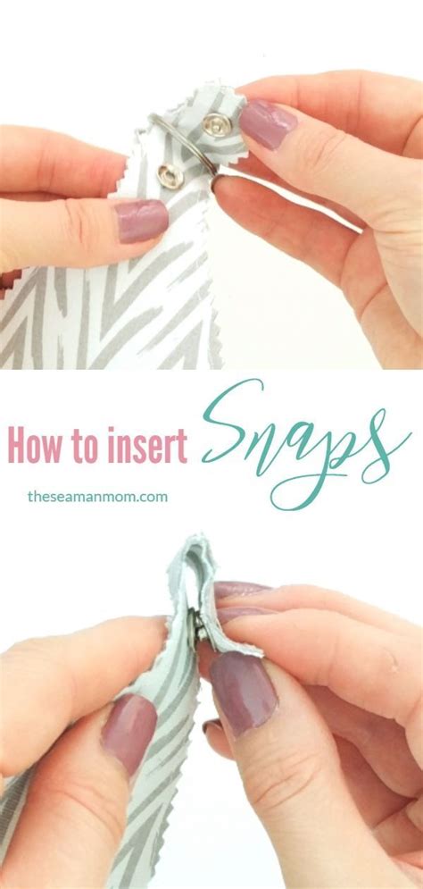 Learn how to attach snaps to any sewing project with this easy tutorial! All you need is snap p ...