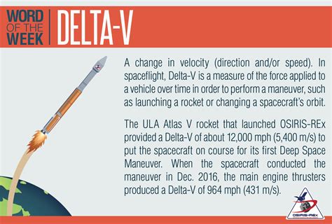 Word of the Week: Delta-V - OSIRIS-REx Mission