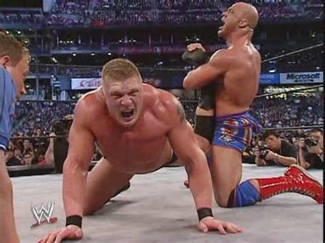 Brock Lesnar vs Kurt Angle | Wwf superstars, Wwe wrestlers, Professional wrestling