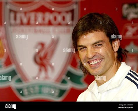 Morientes signed for liverpool from real madrid hi-res stock ...