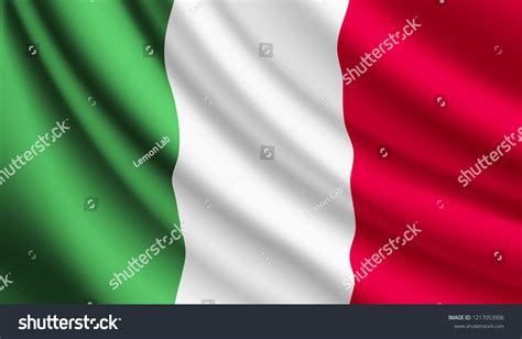 Waving Flag Italy Vector Illustration Italy Stock Vector (Royalty Free ...