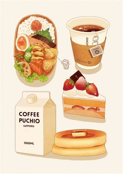 food, art, and cake image | Watercolor food, Food drawing, Cute food art