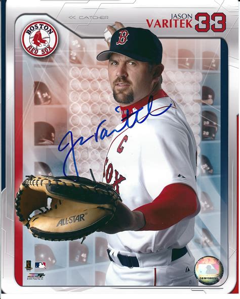 Jason Varitek Autographed Photo - 8X10