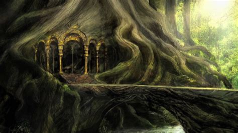 Mirkwood, The Woodland Realm. The Hobbit concept... - Elven Forest